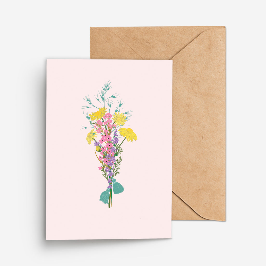 WILDFLOWERS - כרטיס פרחי בר  Large greeting card