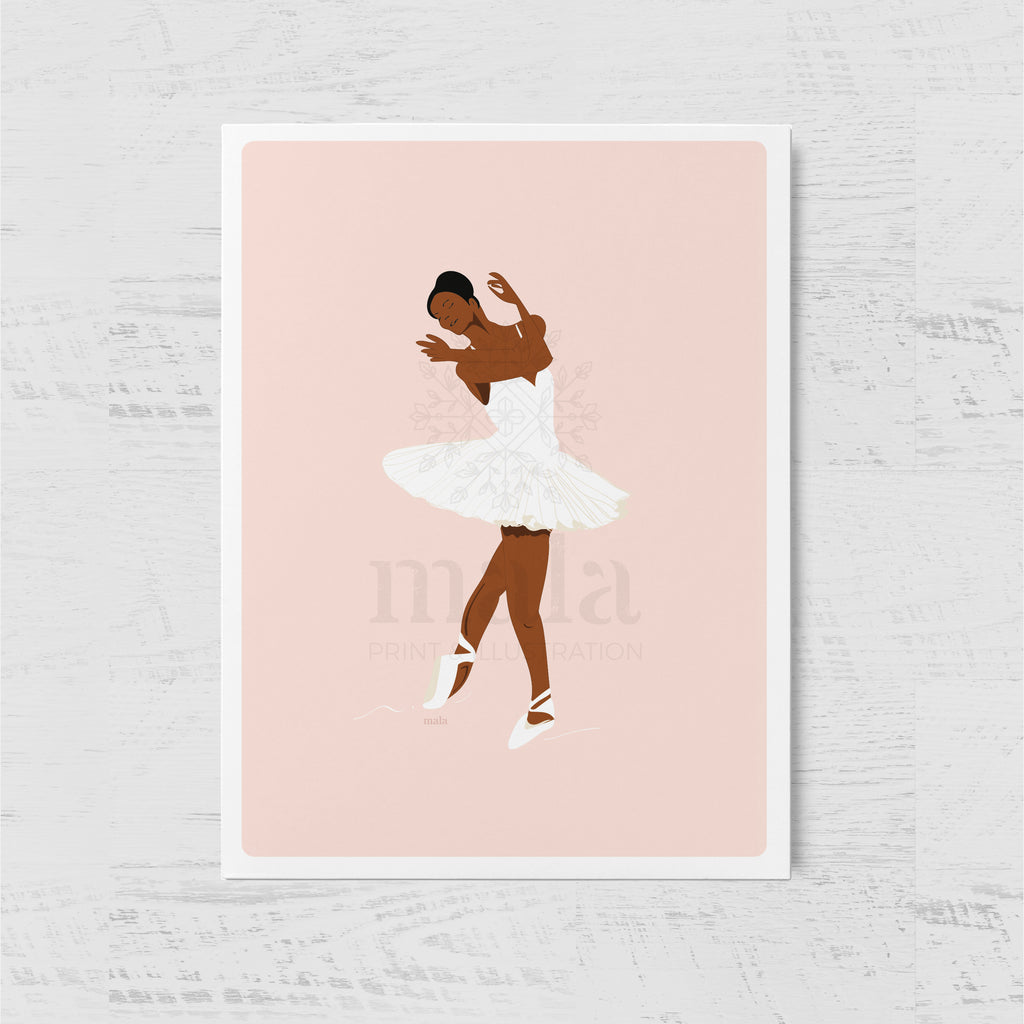 BALLET DANCER - רקדנית בלט  Large postcard