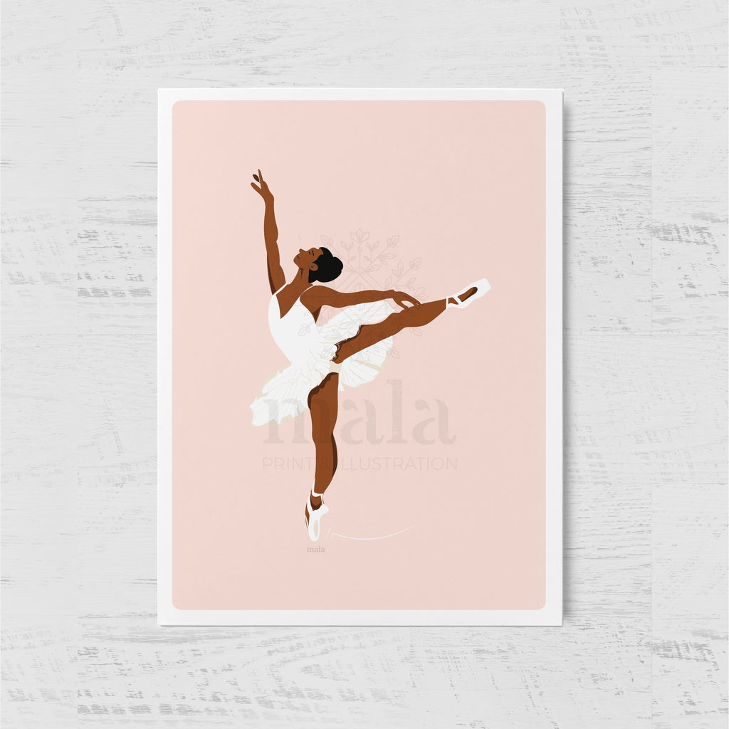 BALLET DANCER - רקדנית בלט  Large postcard