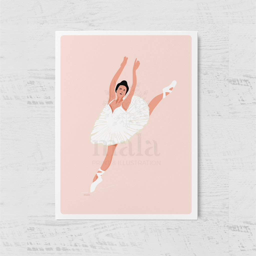 BALLET DANCER - רקדנית בלט  Large postcard