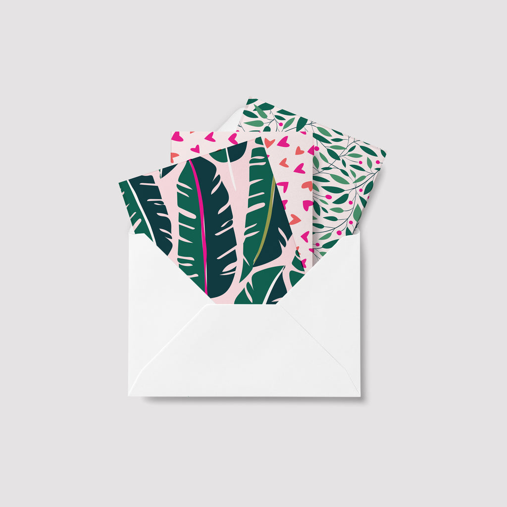 COLORFUL LEAVES - כרטיסי ברכה עלים צבעוני greeting card