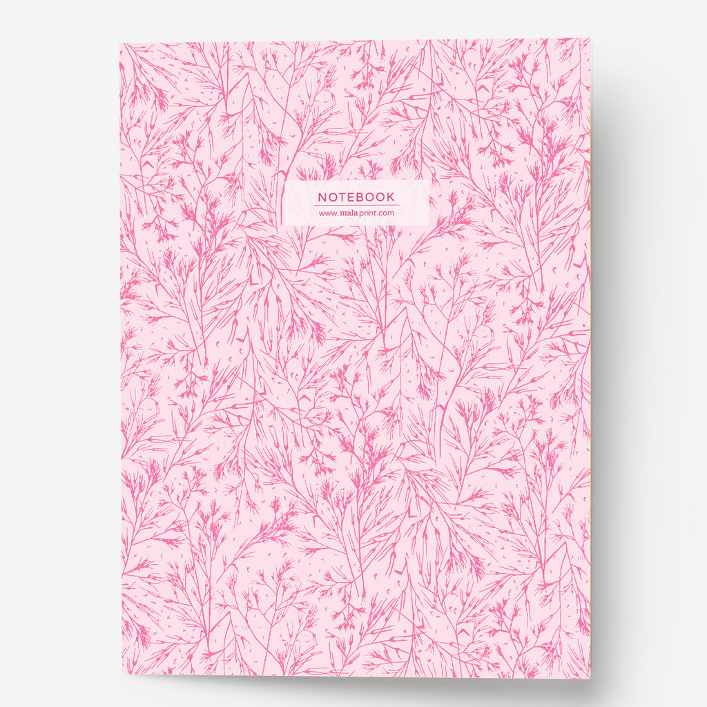PING BLOOM - מחברת פריחה בורוד גדולה Large notebook
