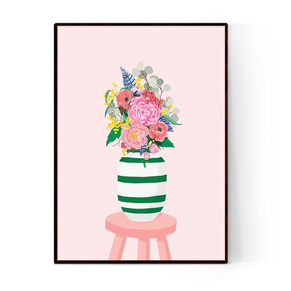 FLOWERS IN A VASE  - הדפס פרחים באגרטל Small/Medium/Large poster