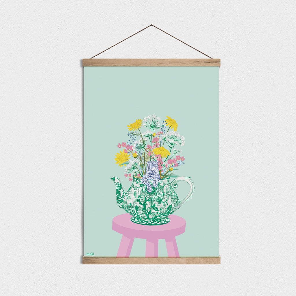 A SURPRISING WILDFLOWER BOUQUET - זר פרחי בר מפתיע  Square/Medium poster