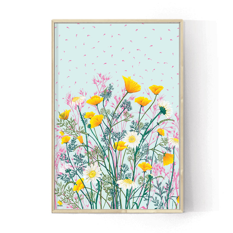 WILDFLOWERS - פרחי בר Medium poster