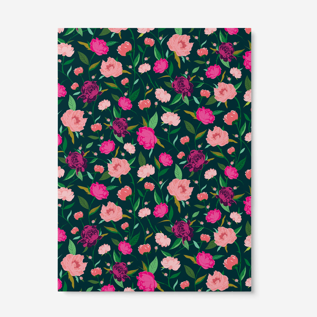 PEONIES FLOWERS - הדפס נוריות בירוק  Large poster