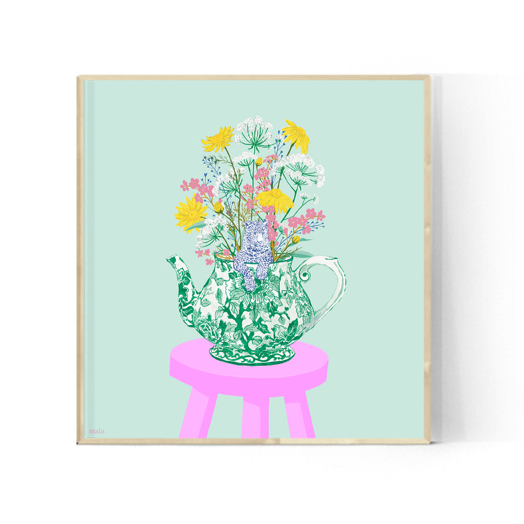 A SURPRISING WILDFLOWER BOUQUET - זר פרחי בר מפתיע  Square/Medium poster