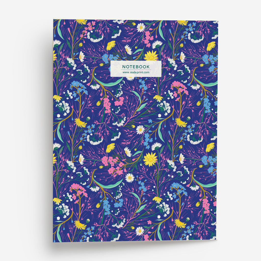 SPRING FLOWERS - מחברת פריחת אביב גדולה Large notebook