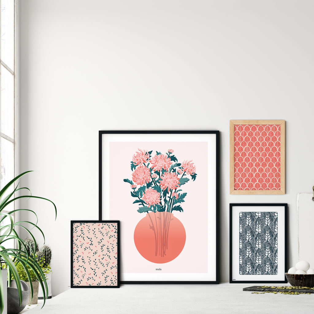 JAPANESE FLOWERS - הדפס פרחים יפני Medium/Large poster