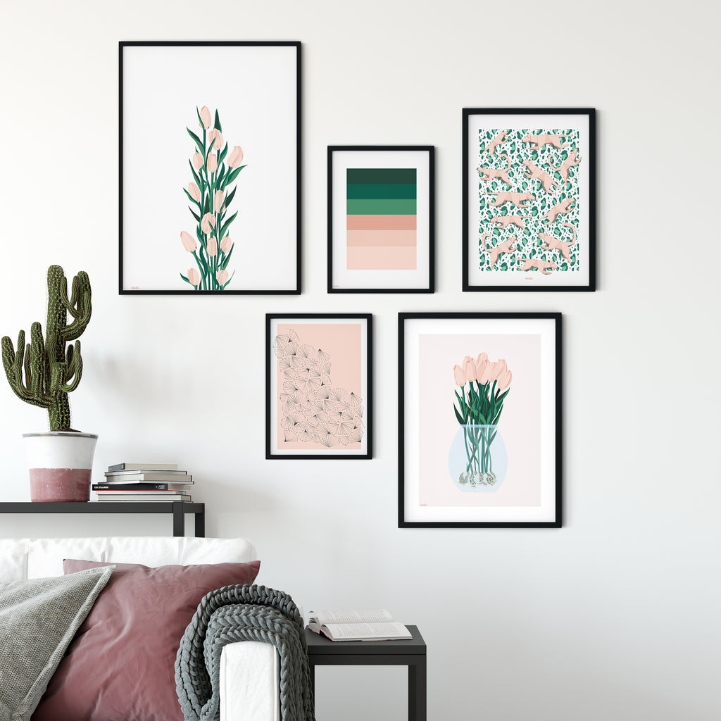 PEACH & GREEN PALETTE - הדפס פלטת צבעים  Small poster