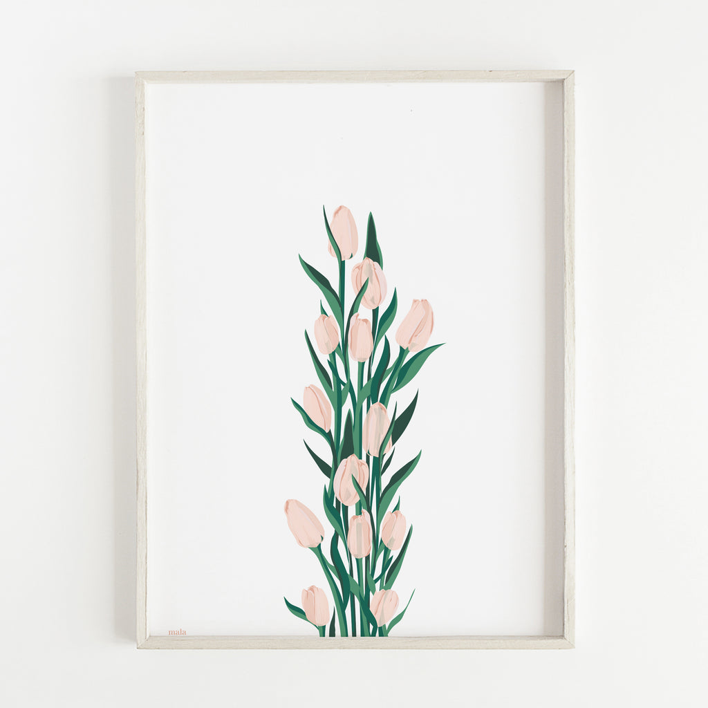 TULIPS BLOSSOM - הדפס טוליפ Large poster