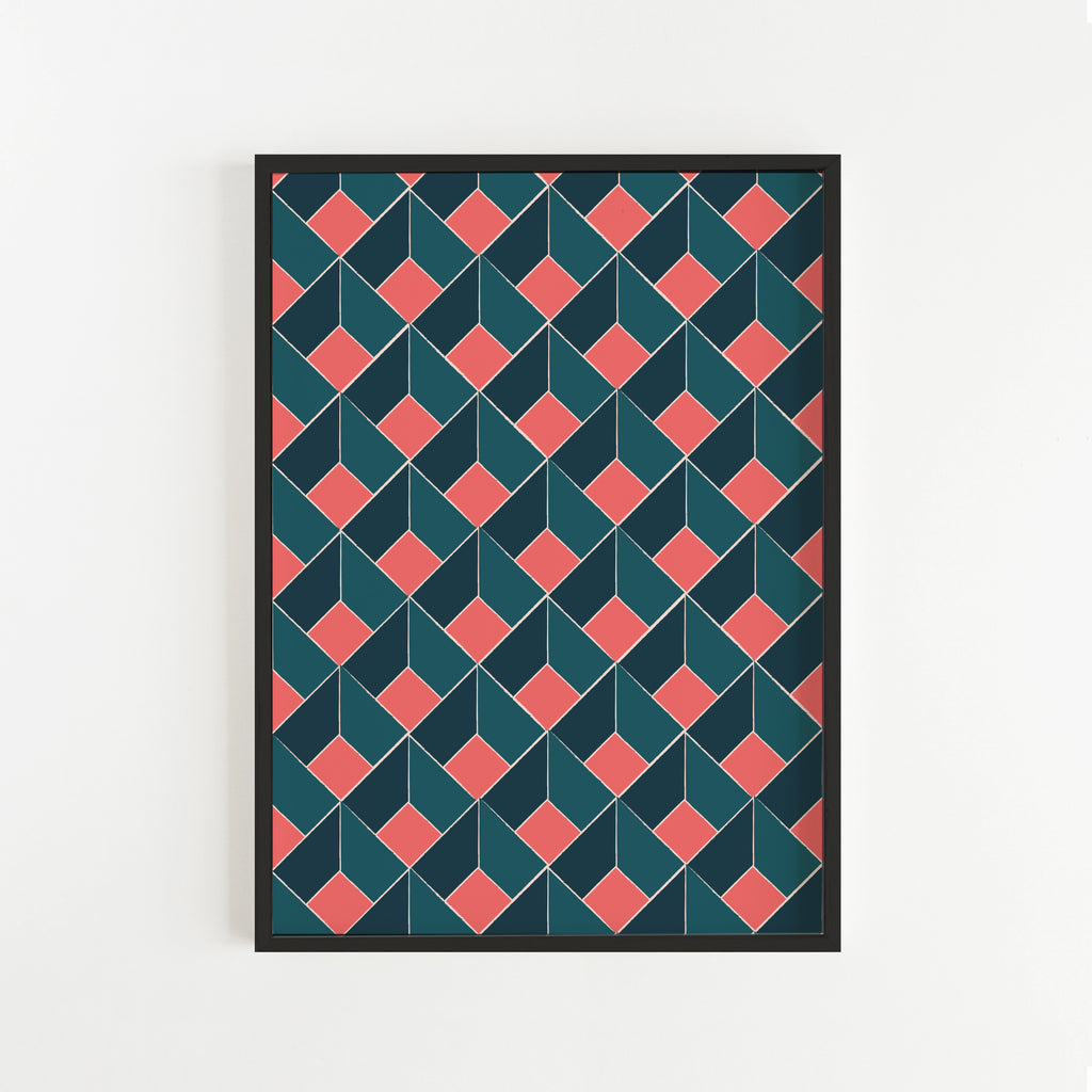 GEOMETRIC PATTERN - הדפס גיאומטרי Small poster