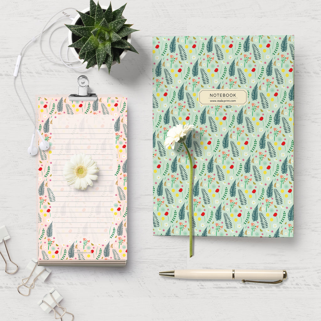 FIELD FLOWERS - פנקס יער Medium notepad