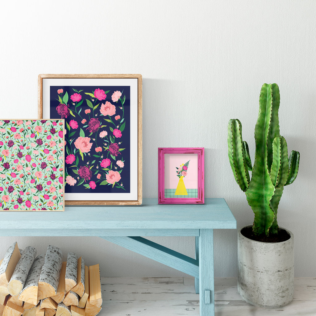 PEONIES SET סט נוריות כחול