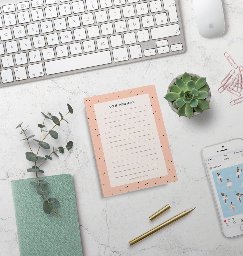DO IT. WITH LOVE- פנקס נקודות Small notepad